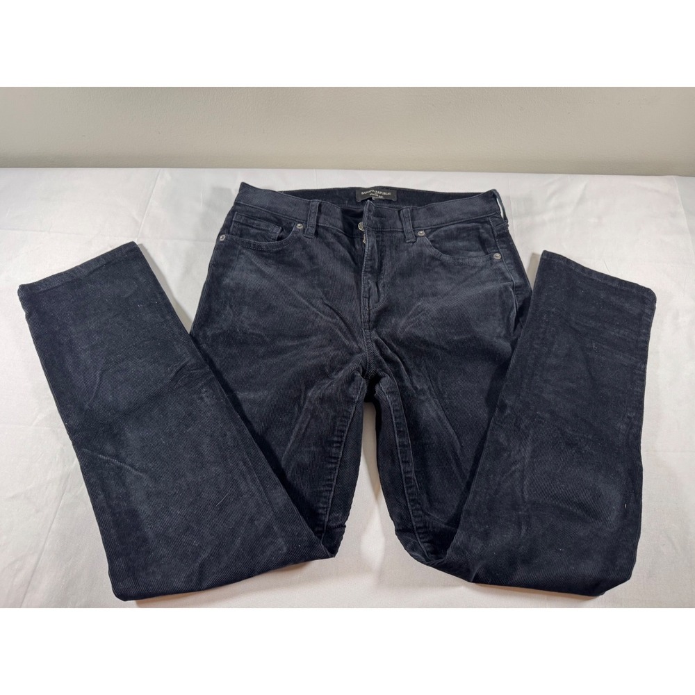 Banana Republic High Rise Slim Corduroy Pants Navy Blue Size 26/2